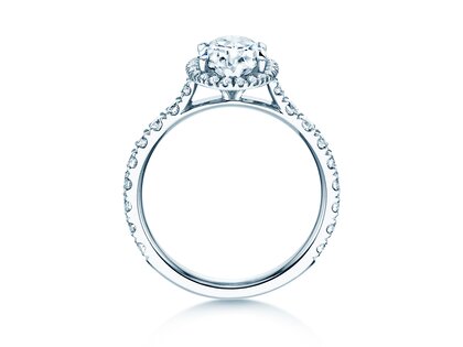 Verlovingsring Pure Emotion in 9K witgoud met Lab-grown diamanten 0,61ct E/VS