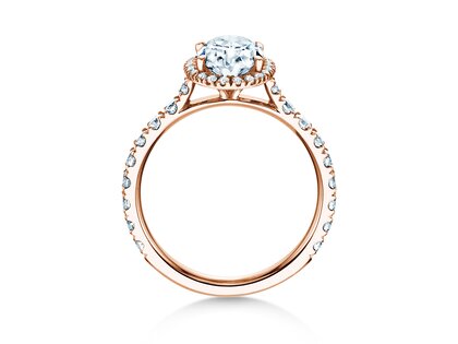 Verlovingsring Pure Emotion in 14K roségoud met diamanten 0,61ct G/SI