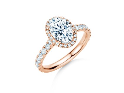 Verlovingsring Pure Emotion in 14K roségoud met diamanten 0,61ct G/SI