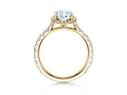 Verlovingsring Pure Emotion in 9K geelgoud met Lab-grown diamanten 0,61ct E/VS