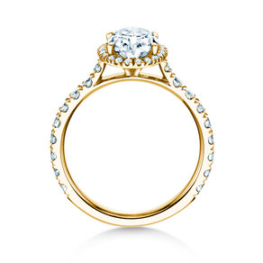 Verlovingsring Pure Emotion in 9K geelgoud met Lab-grown diamanten 0,61ct E/VS