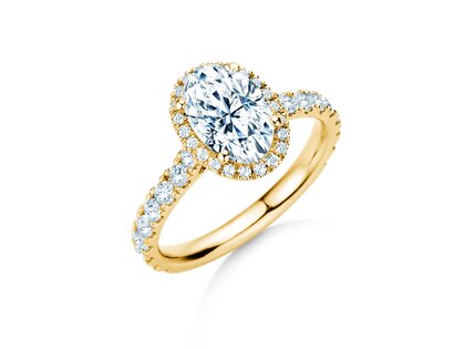 Verlovingsring Pure Emotion in 9K geelgoud met Lab-grown diamanten 0,61ct E/VS