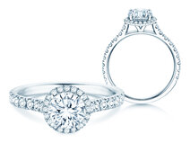Verlovingsring Pure Infinity in 9K witgoud met diamanten 0,65ct G/SI
