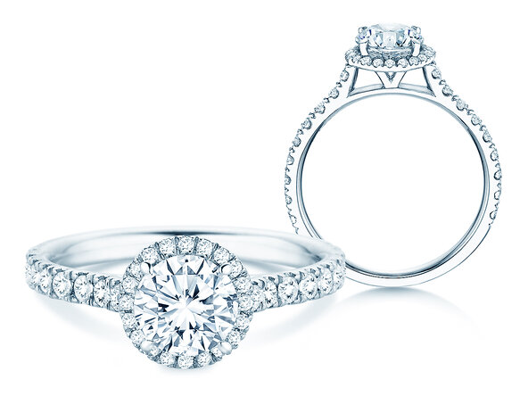 Verlovingsring Pure Infinity in 18K witgoud met diamanten 0,65ct G/SI