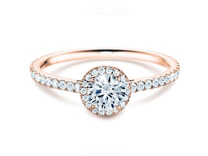 Verlovingsring Pure Infinity in 18K roségoud met diamanten 0,90ct G/SI