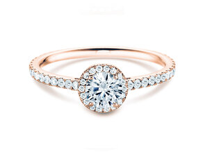 Verlovingsring Pure Infinity in 18K roségoud met diamanten 0,90ct G/SI