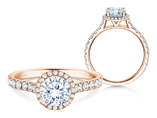 Verlovingsring Pure Infinity in 9K witgoud met diamanten 0,65ct G/SI