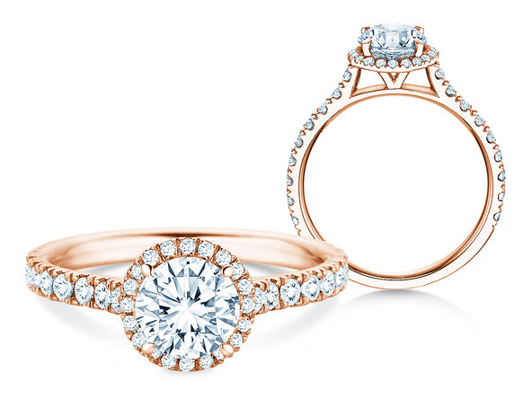 Verlovingsring Pure Infinity in 18K roségoud met diamanten 0,90ct G/SI