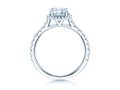 Verlovingsring Pure Infinity in 18K witgoud met diamanten 0,65ct G/SI