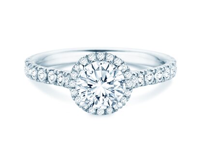 Verlovingsring Pure Infinity in 18K witgoud met diamanten 0,65ct G/SI