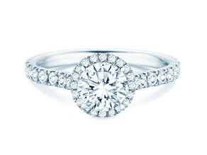 Verlovingsring Pure Infinity in 18K witgoud met diamanten 0,65ct G/SI