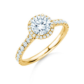 Verlovingsring Pure Infinity in 18K geelgoud met diamanten 0,90ct G/SI
