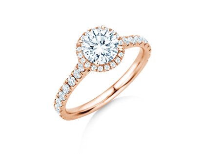 Verlovingsring Pure Infinity in 18K roségoud met diamanten 0,90ct G/SI