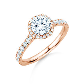 Verlovingsring Pure Infinity in 18K roségoud met diamanten 0,90ct G/SI