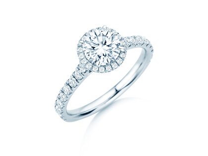 Verlovingsring Pure Infinity in 18K witgoud met diamanten 0,65ct G/SI