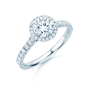 Verlovingsring Pure Infinity in 18K witgoud met diamanten 0,65ct G/SI