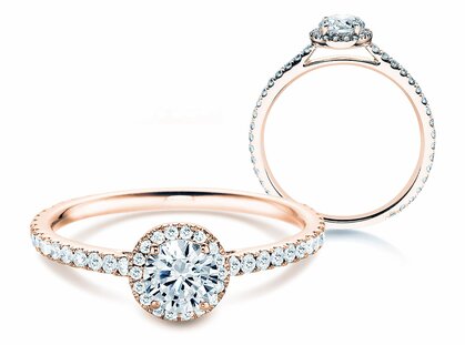 Verlovingsring Pure Infinity in 18K roségoud met diamanten 0,95ct