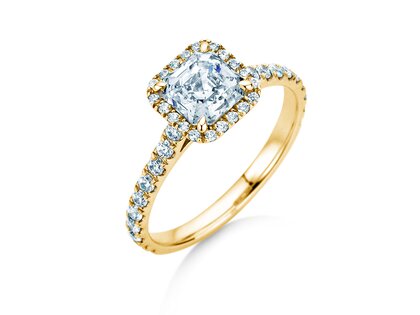 Verlovingsring Pure Life in 9K geelgoud met Lab-grown diamanten 0,61ct E/VS