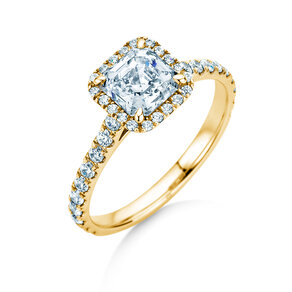 Verlovingsring Pure Life in 9K geelgoud met Lab-grown diamanten 0,61ct E/VS