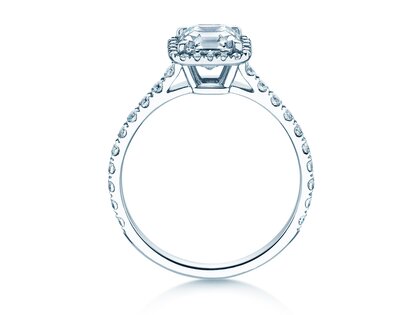 Verlovingsring Pure Life in 9K witgoud met Lab-grown diamanten 0,61ct E/VS