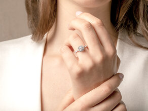 Verlovingsring Pure Life in 9K geelgoud met Lab-grown diamanten 0,61ct E/VS