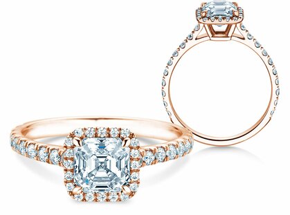 Verlovingsring Pure Life in 9K roségoud met Lab-grown diamanten 0,88ct