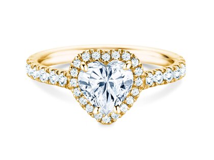 Verlovingsring Pure Love in 9K geelgoud met Lab-grown diamanten 0,65ct E/VS