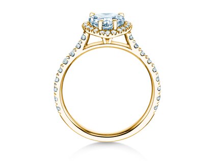 Verlovingsring Pure Love in 9K geelgoud met Lab-grown diamanten 0,65ct E/VS
