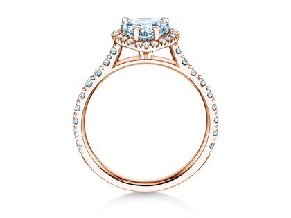 Verlovingsring Pure Love in 14K roségoud met diamanten 0,65ct G/SI