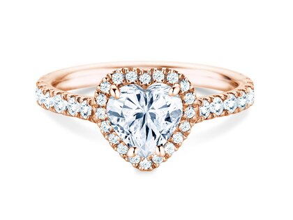 Verlovingsring Pure Love in 14K roségoud met diamanten 0,65ct G/SI