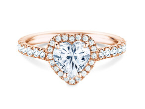 Verlovingsring Pure Love in 14K roségoud met diamanten 0,65ct G/SI