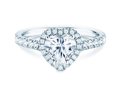 Verlovingsring Pure Love in 14K witgoud met diamanten 0,65ct G/SI