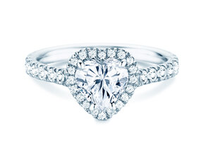 Verlovingsring Pure Love in 14K witgoud met diamanten 0,65ct G/SI