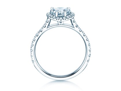 Verlovingsring Pure Love in 14K witgoud met diamanten 0,65ct G/SI