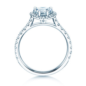 Verlovingsring Pure Love in 14K witgoud met diamanten 0,65ct G/SI