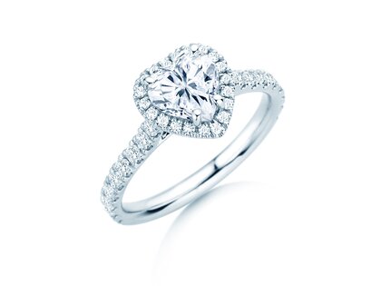 Verlovingsring Pure Love in 14K witgoud met diamanten 0,65ct G/SI