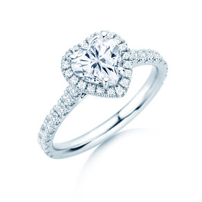 Verlovingsring Pure Love in 14K witgoud met diamanten 0,65ct G/SI