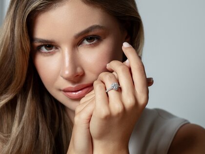 Verlovingsring Pure Love in 14K witgoud met diamanten 0,65ct G/SI