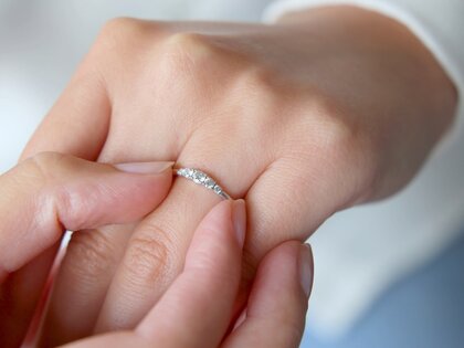 Verlovingsring 5 Diamonds in 18K witgoud met diamanten 0,25ct G/SI