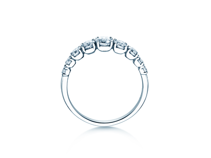Verlovingsring 9 Diamonds in 9K witgoud met diamanten 1,00ct G/SI
