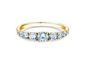 Verlovingsring 9 Diamonds in 9K geelgoud met diamanten 1,00ct G/SI