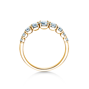 Verlovingsring 9 Diamonds in 9K geelgoud met diamanten 1,00ct G/SI