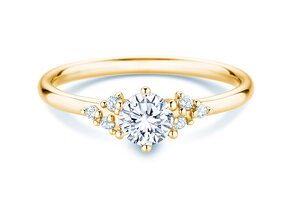 Verlovingsring Blossom in 14K geelgoud met diamanten 0,58ct G/SI