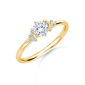 Verlovingsring Blossom in 14K geelgoud met diamanten 0,58ct G/SI