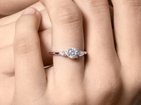 Verlovingsring Allure in 14K witgoud met diamanten 0,41ct G/SI