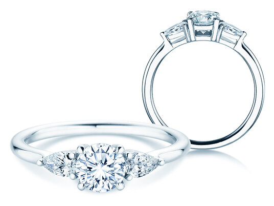 Verlovingsring Allure in 14K witgoud met diamanten 0,41ct G/SI