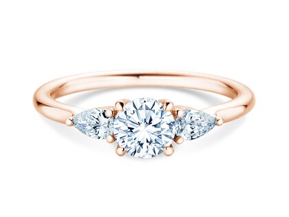 Verlovingsring Allure in 14K roségoud met diamanten 0,41ct G/SI