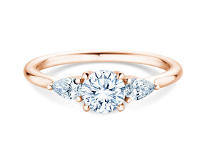 Verlovingsring Allure in 14K roségoud met diamanten 0,41ct G/SI