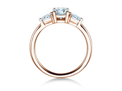 Verlovingsring Allure in 14K roségoud met diamanten 0,41ct G/SI