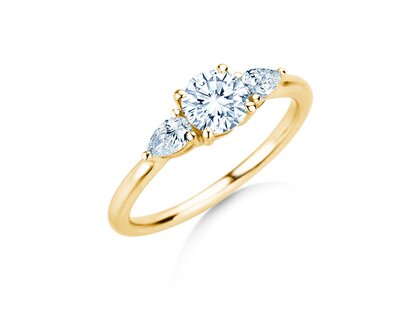 Verlovingsring Allure in 9K geelgoud met Lab-grown diamanten 0,41ct E/VS